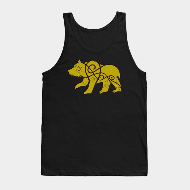 Runic Bear Tank Top by DanielVind